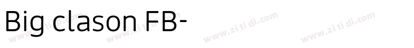 Big clason FB字体转换